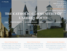 Tablet Screenshot of cclcparishes.org
